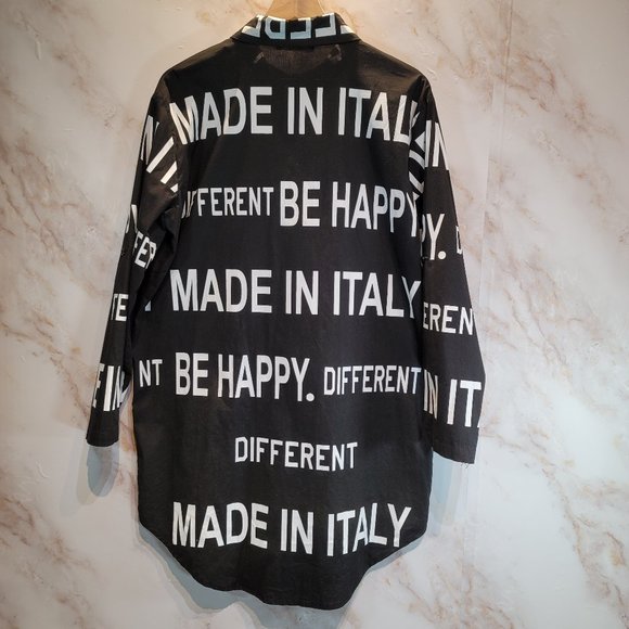 AYTE Be Different Oversized Grafic Print Button Shirt - Picture 7 of 9